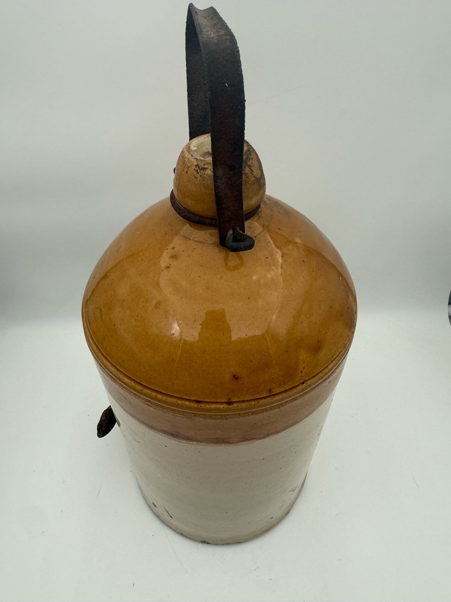 Antique West Kent Brewery Stoneware Flagon Jar