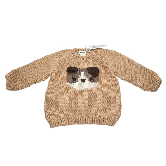 The Blueberry Hill Dog Pullover Sweater – Latte, Size 2–3 Years