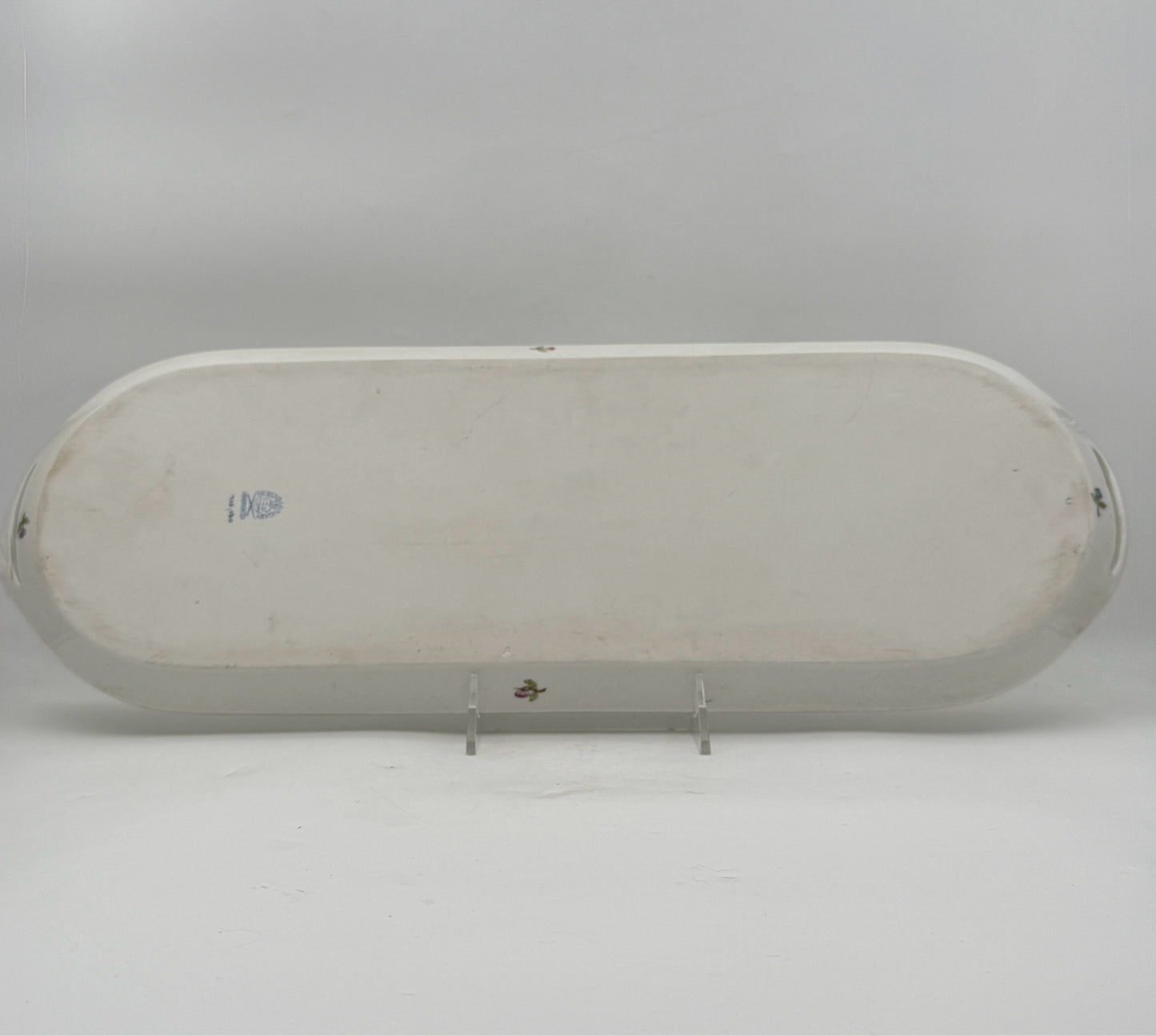 Herend Queen Victoria Green Porcelain Sandwich Tray