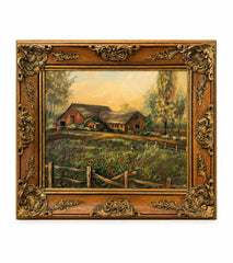 Framed Rustic Farmhouse Painting By Patty Woods
