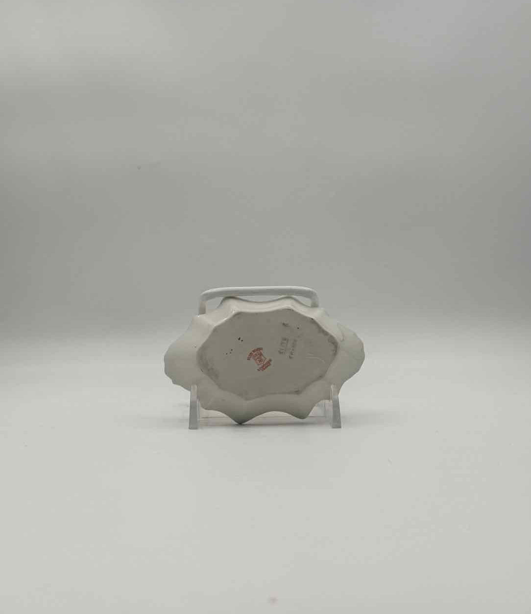 Vintage Limoges Rose Gilt Edge Butter Pat Dish Floral Porcelain Plate