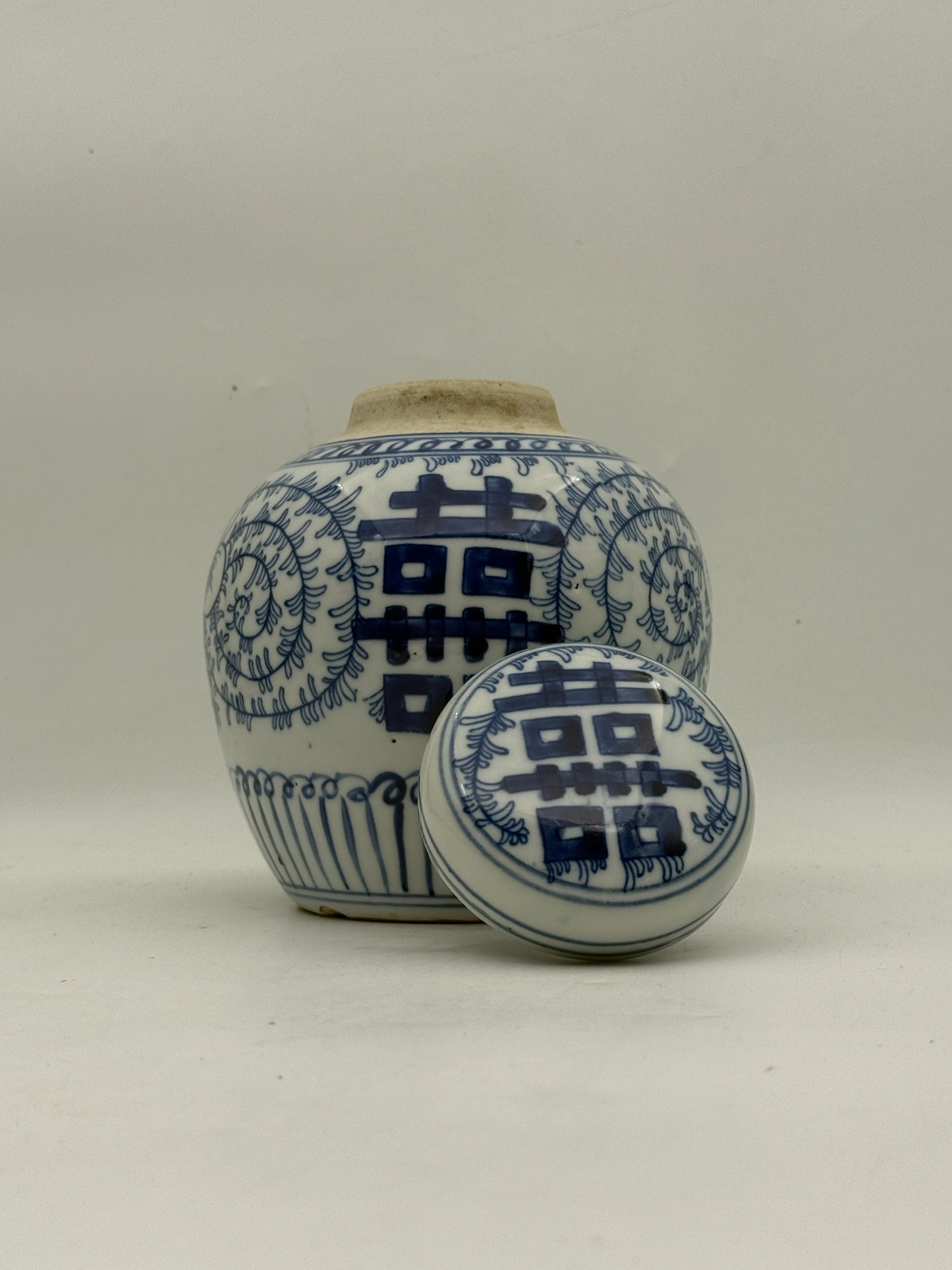 Chinese Blue And White Ginger Jar
