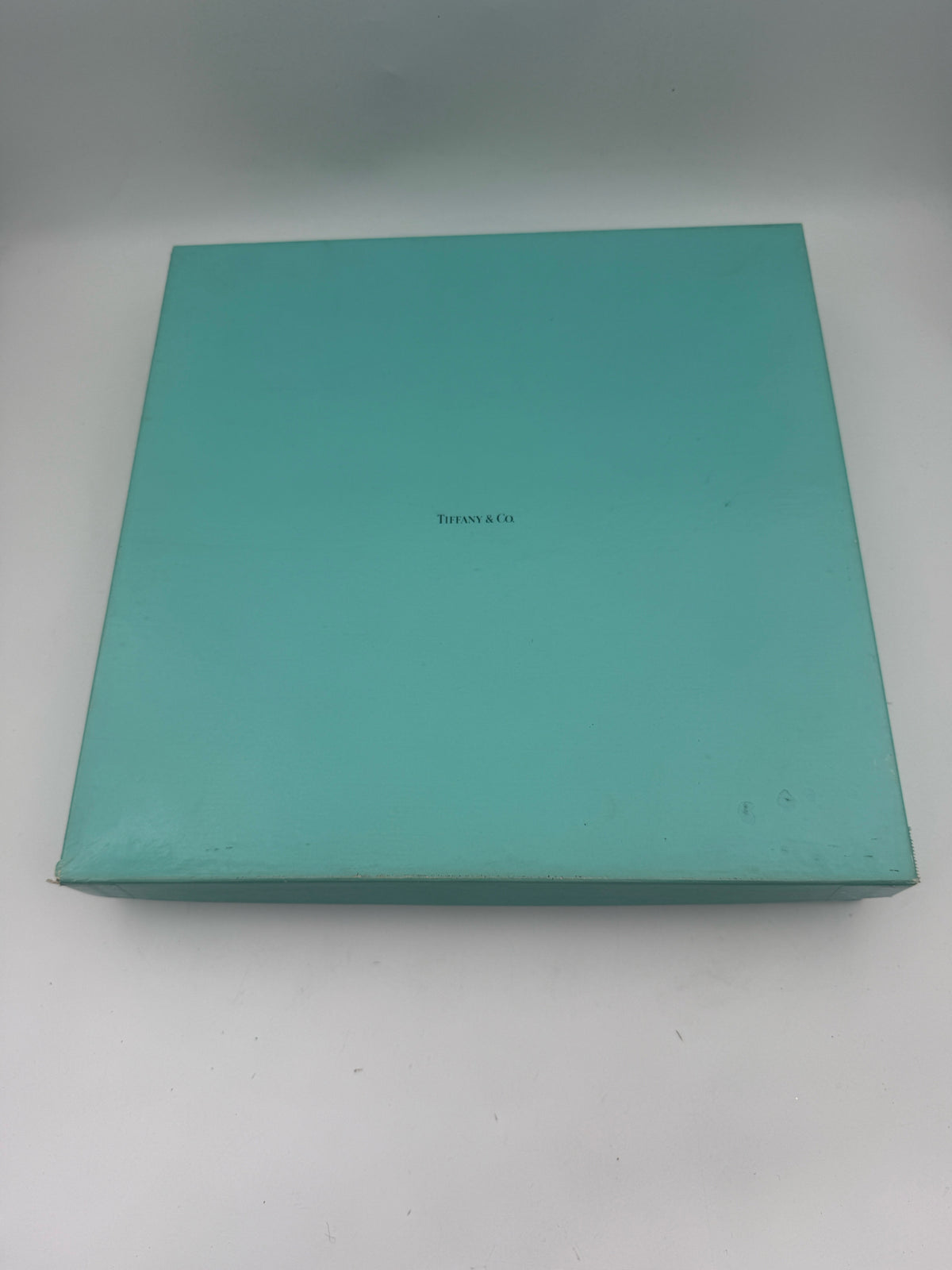 Tiffany & Co "Platinum Band" Platter With The Box