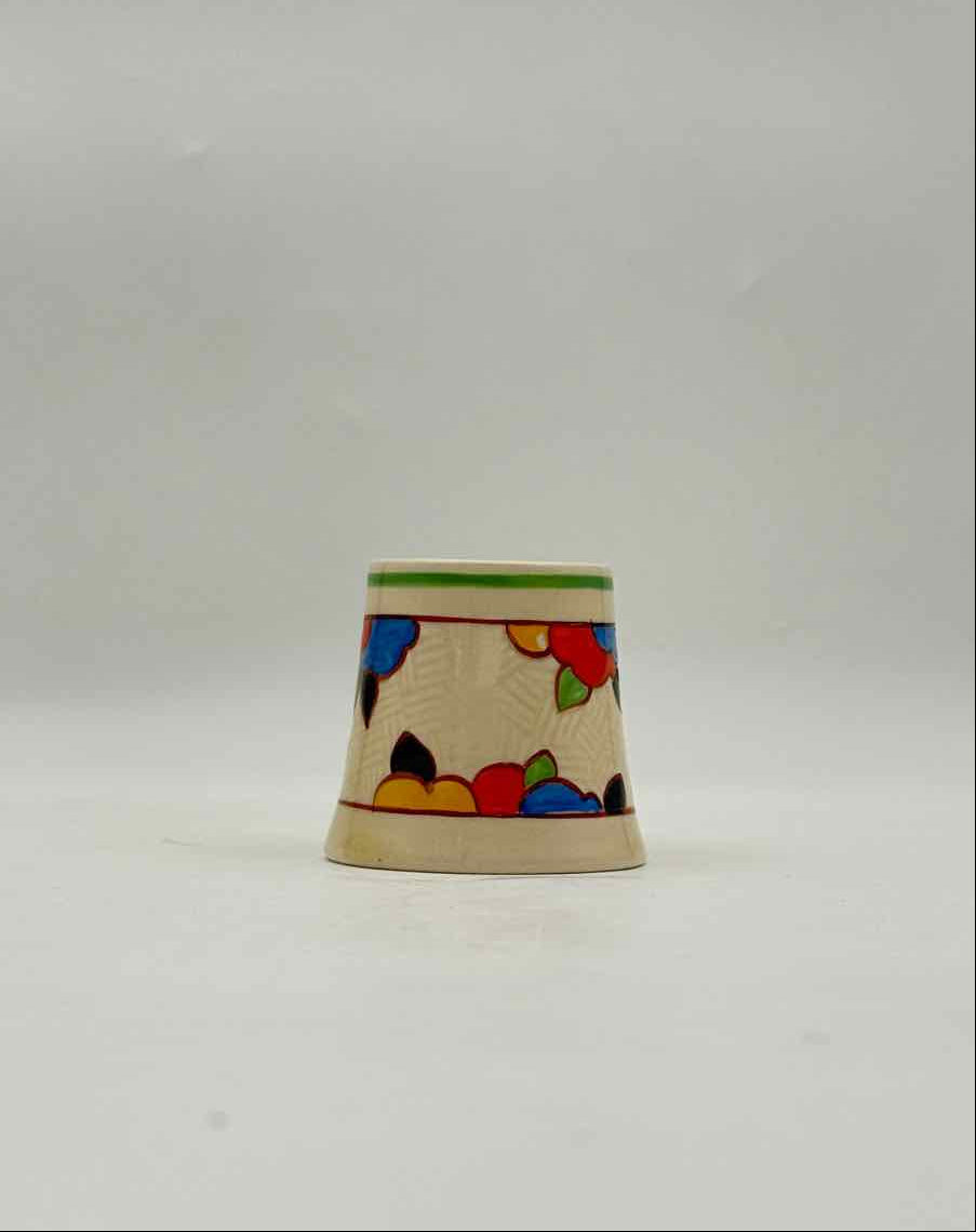 1930s Royal Doulton Art Deco Egg Cup – Hand-Painted Floral, England