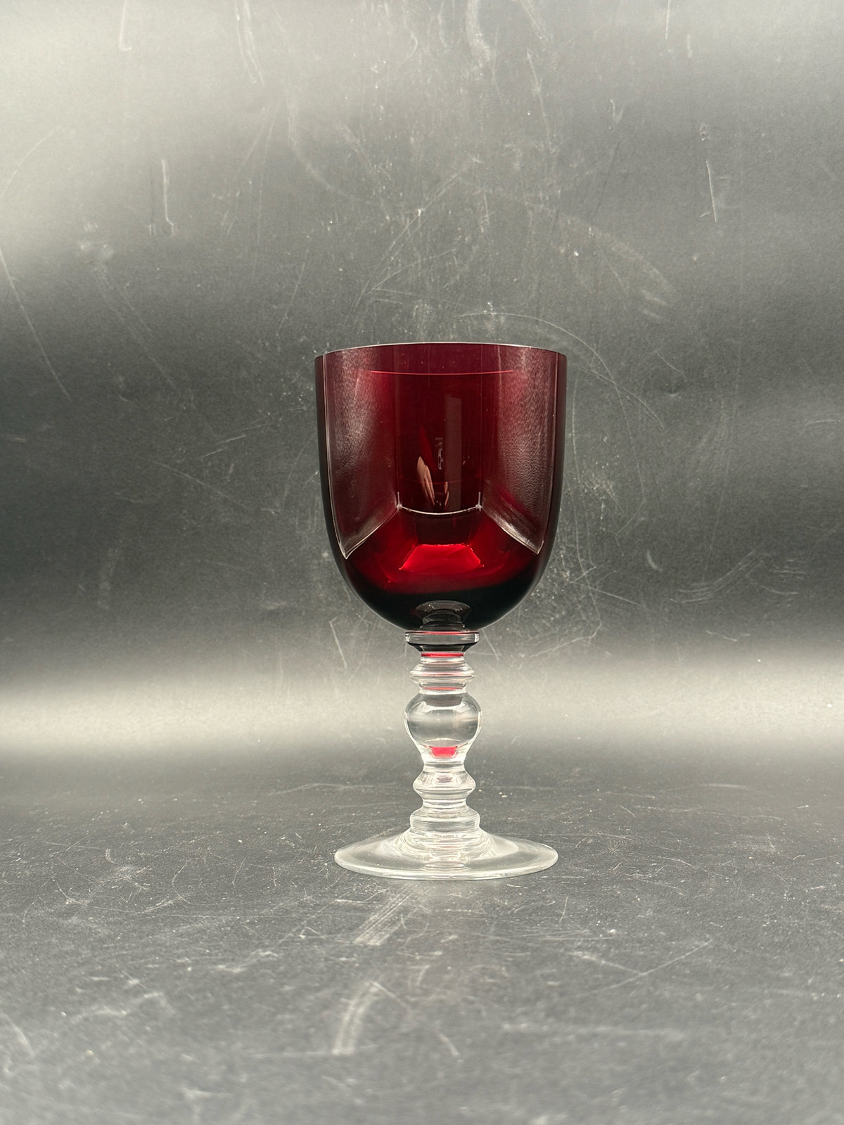 Pair Of William Yeoward Scarlett Wine Glasses