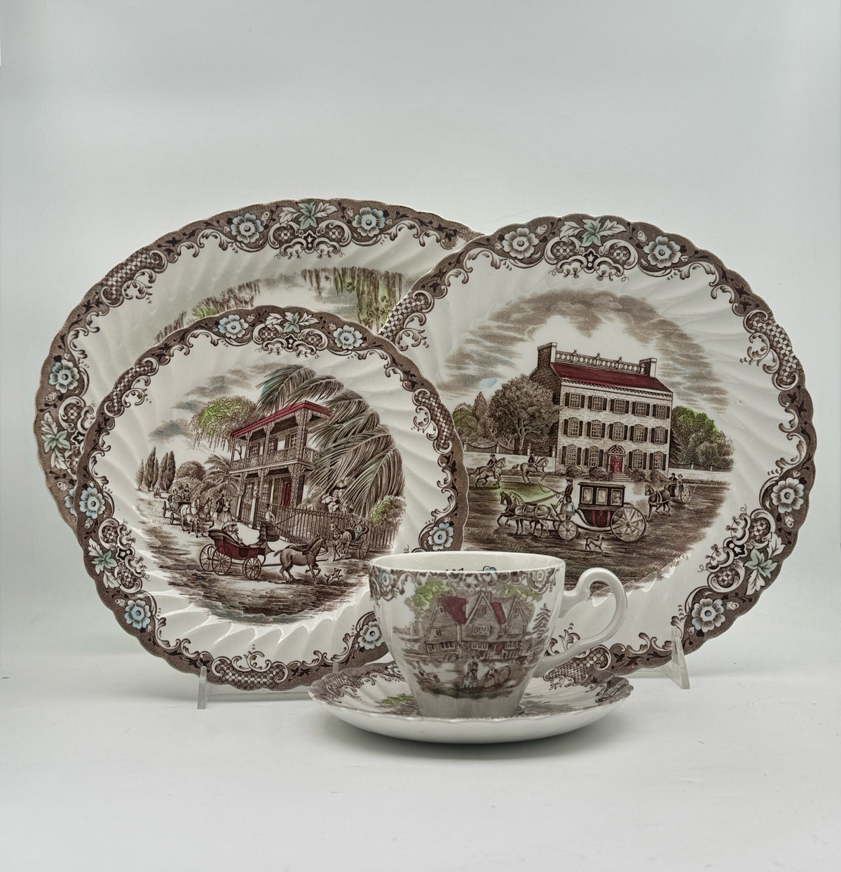 Johnson Bros Heritage Hall Dinnerware Set For 4- 20 Pieces