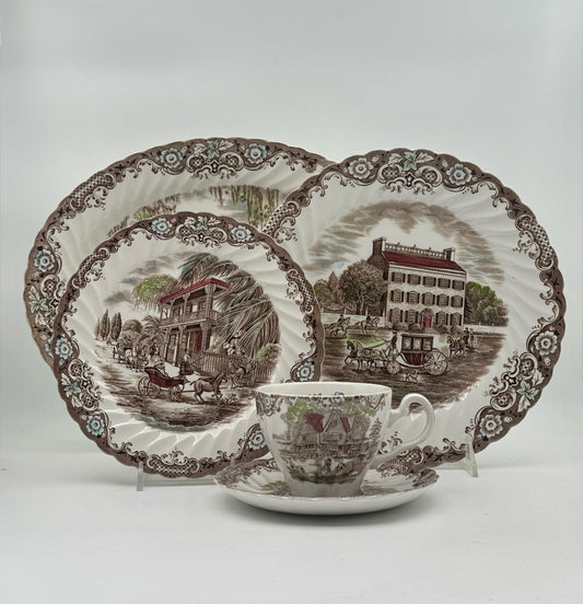 Johnson Bros Heritage Hall Dinnerware Set For 4- 20 Pieces