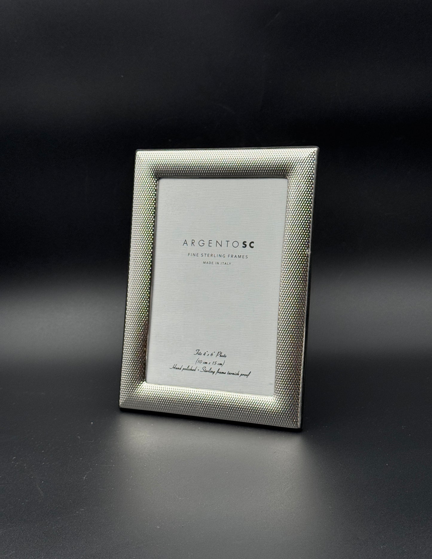 Argento SC Sterling Silver Frame – Italy – 4" x 6"