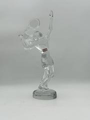 Baccarat Crystal Female Tennis Player Figurine