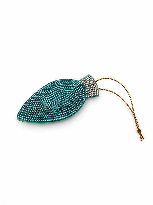 Kurt S. Adler Blue Rhinestone C9 Bulb Ornament