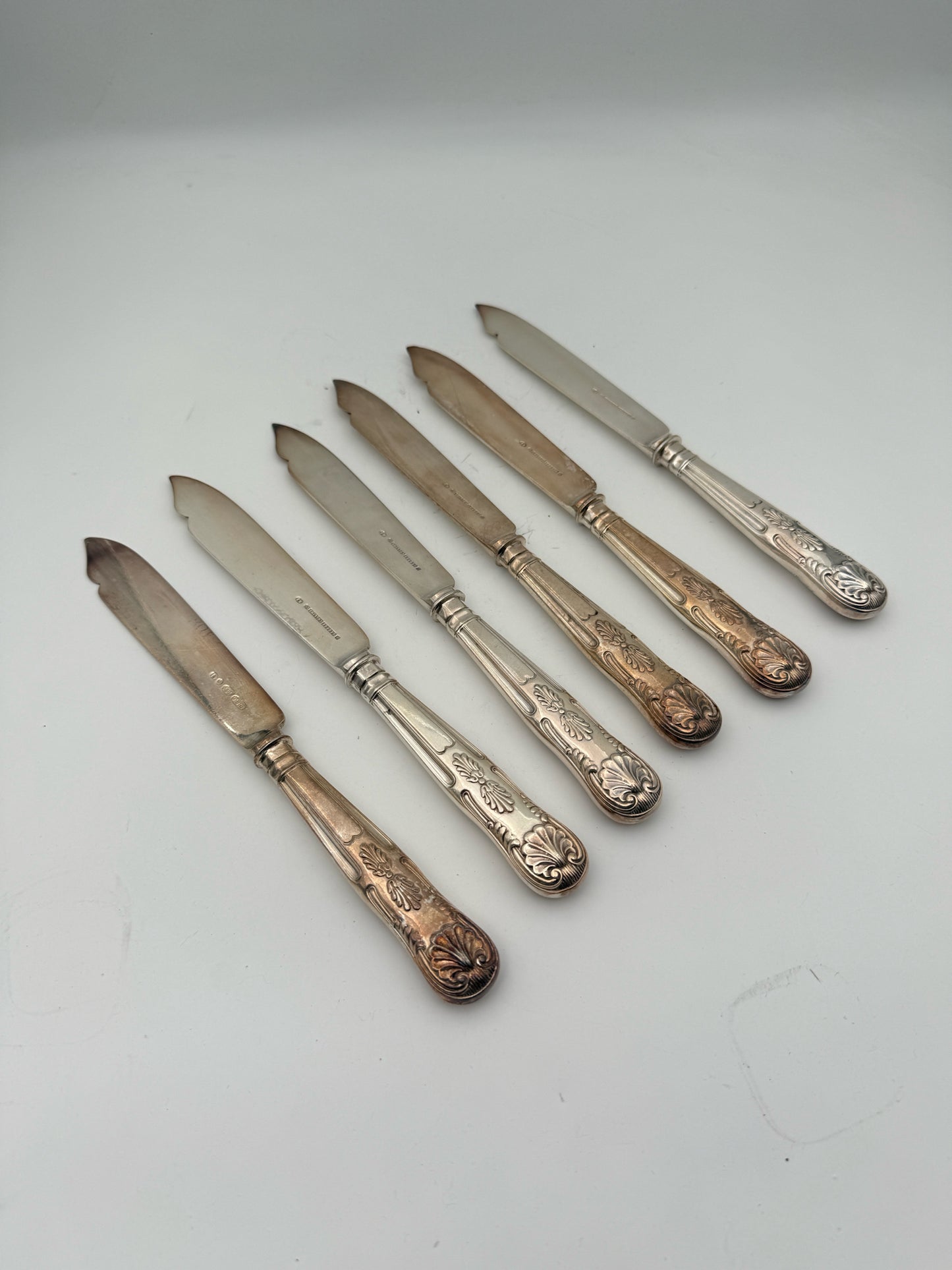 Set of 12 Silverplate Fish Knives And Forks