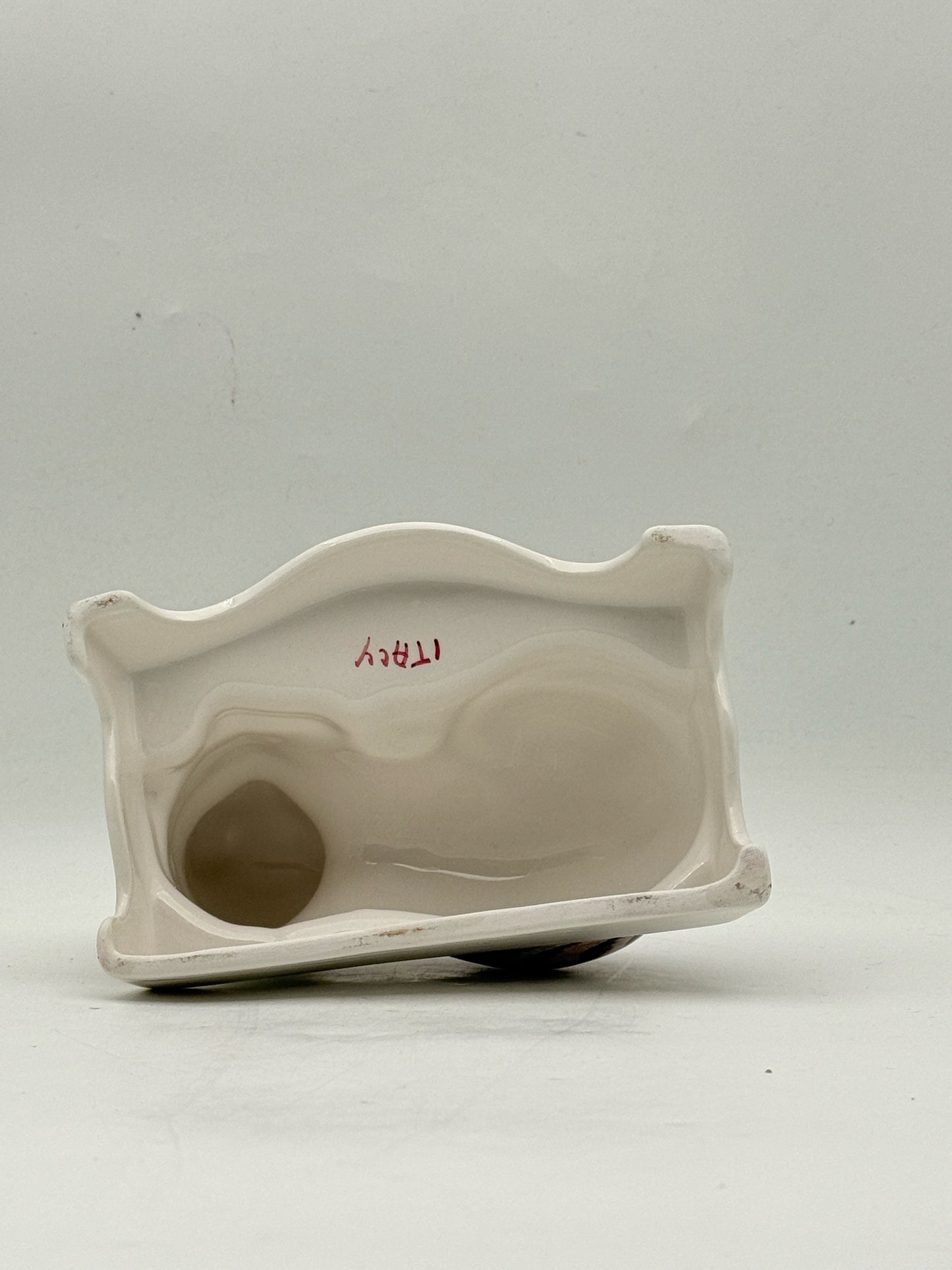 Pair Of Italian Ceramic Tabby Cats