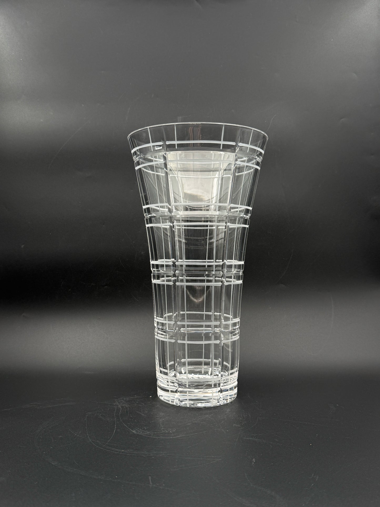 Crystal Geometric Cut Flower Vase