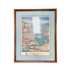 San Pedro Centennial Poster Framed And Signed By Rita Schroeder