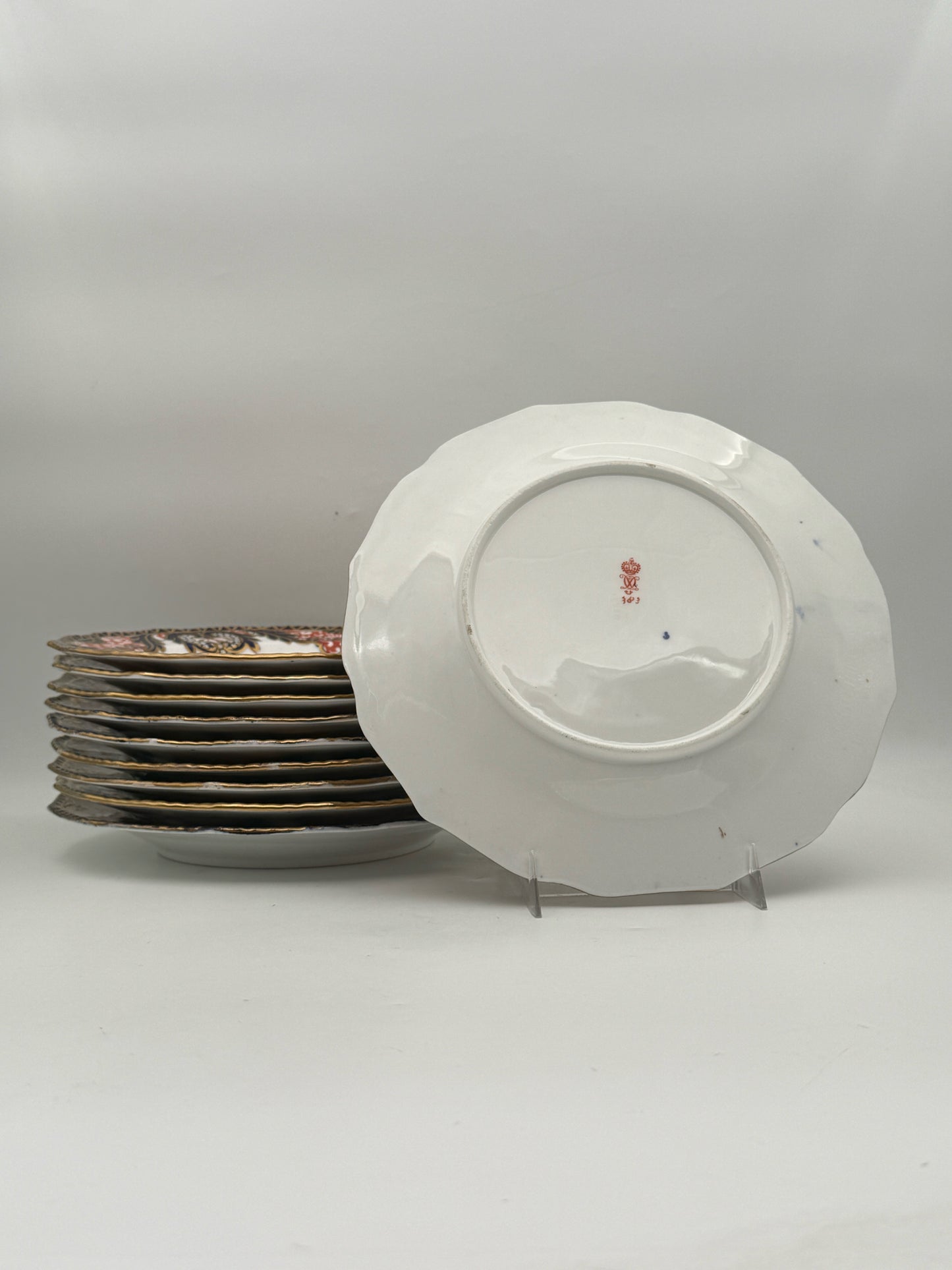 Royal Crown Derby "Kings Imari" Salad Plates- Set Of 10