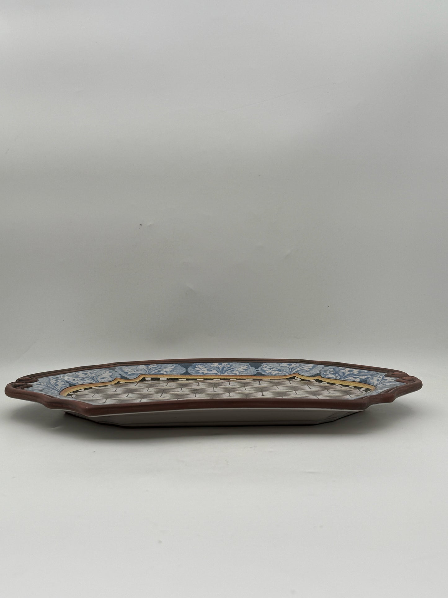 MacKenzie Childs "Victoria and Richard Emprise" Platter