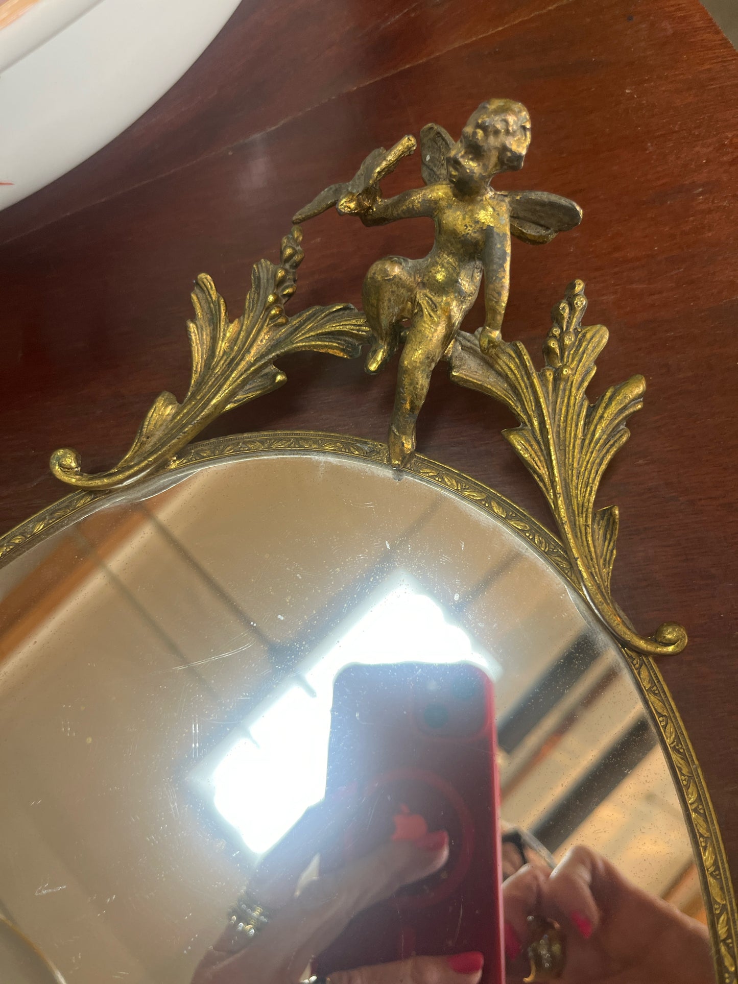 Vintage Mirror Vanity Tray