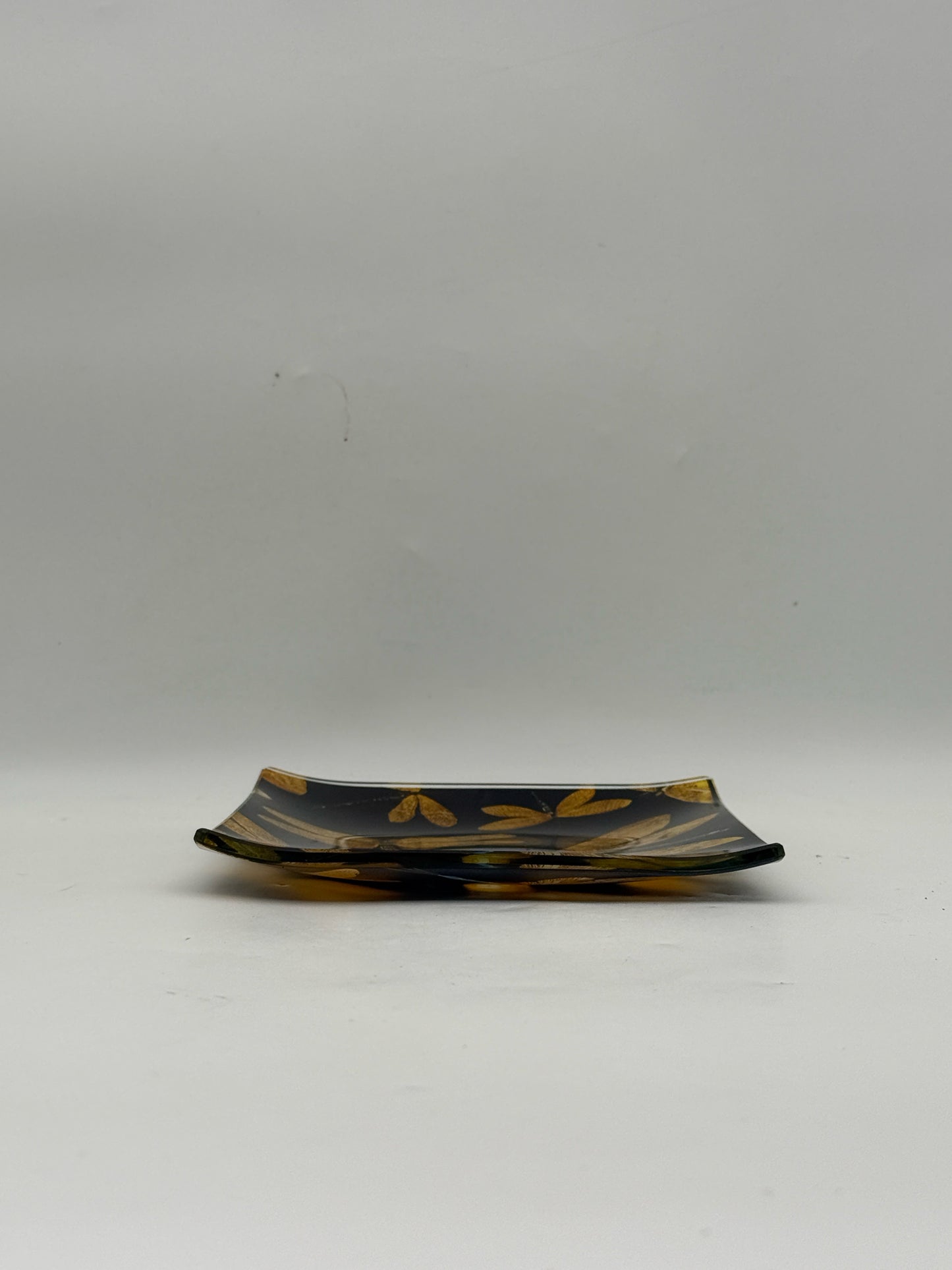 Black And Gold Dragonfly Trinket/Jewelry Dish