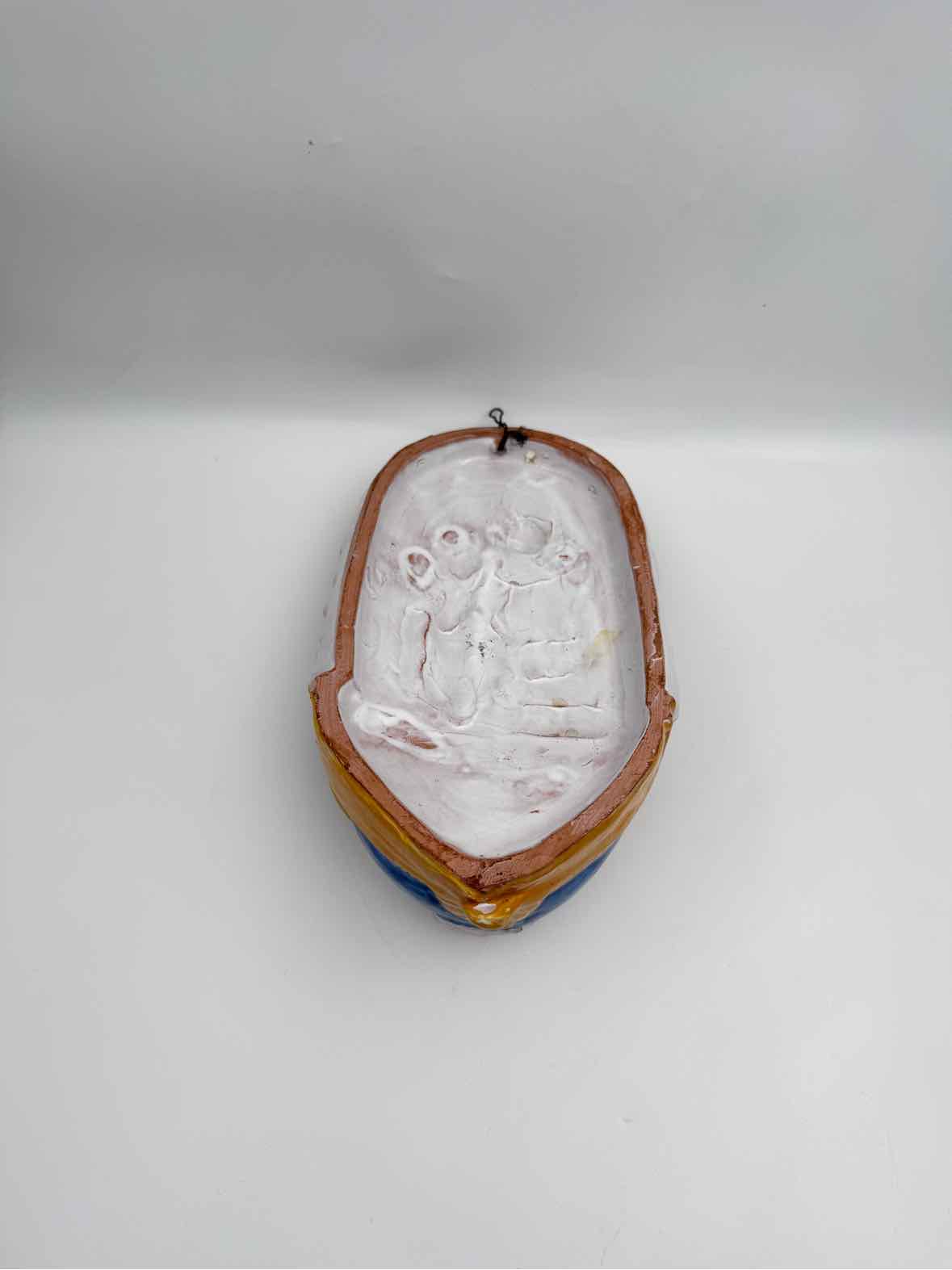 Madonna And Child Della Robbia Style Holy Water Font