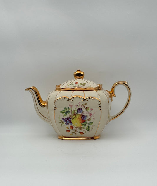 Teapot with Fruit Motif – Made in England