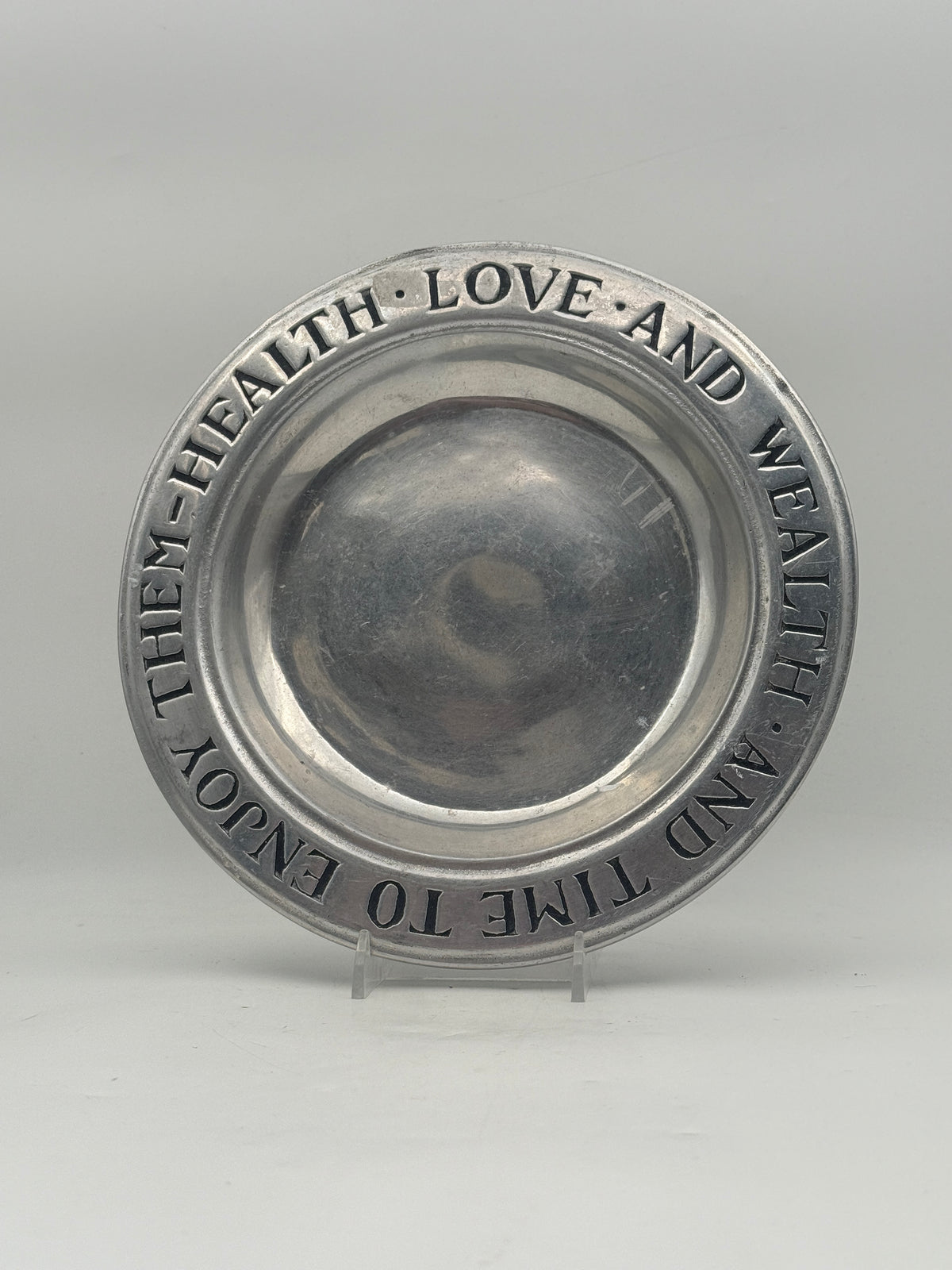 William Armetale Pewter Plate
