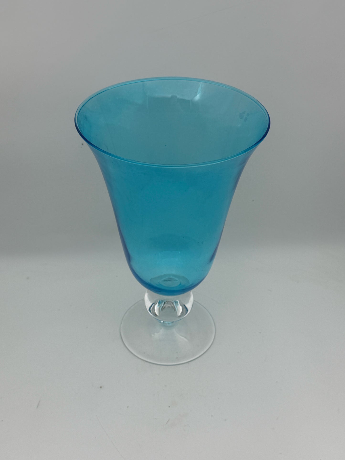 Turquoise Glass Vase