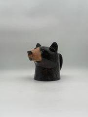 Quail Handpainted Bear Pitcher