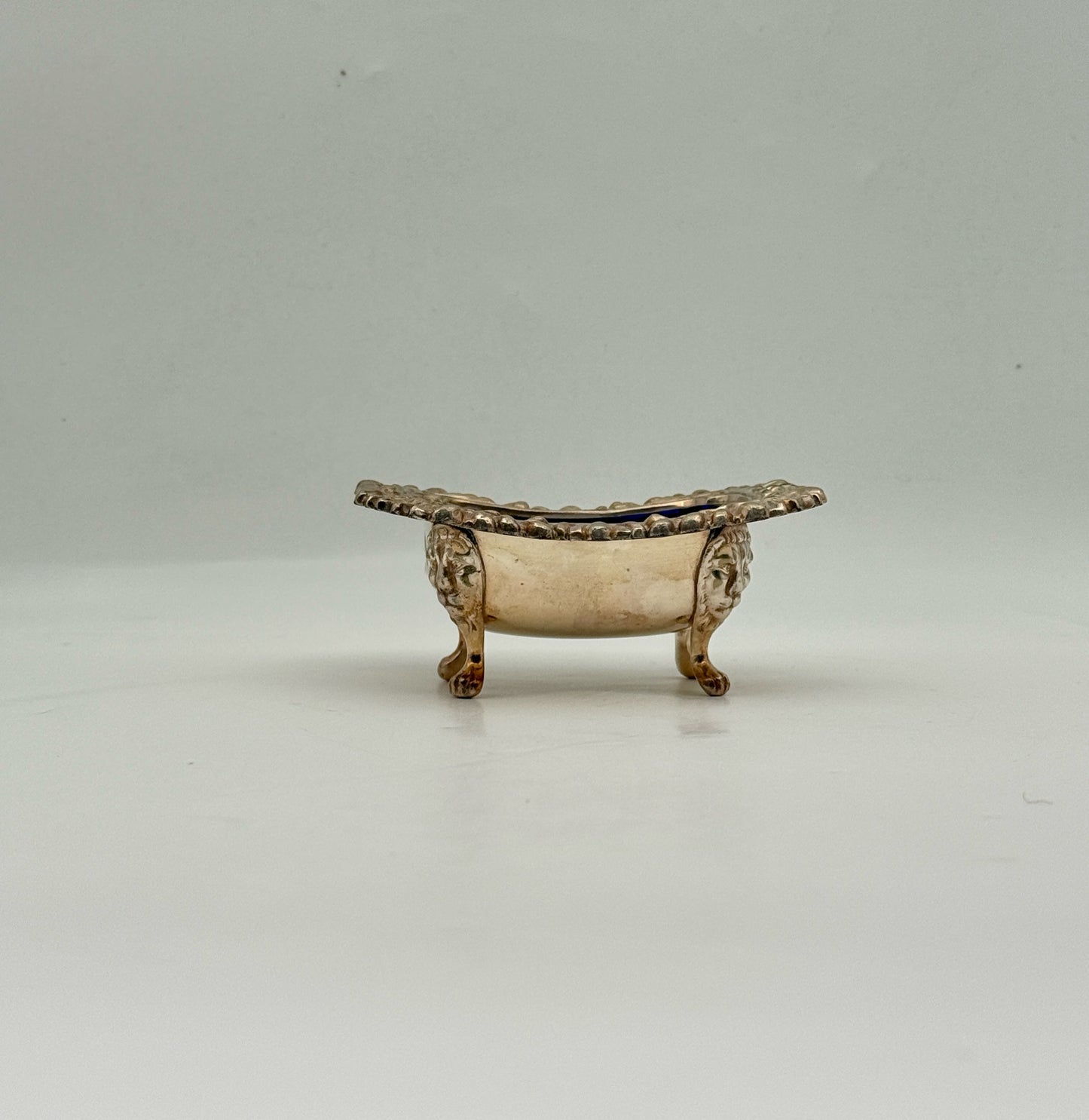 Set Of Four Vintage Silverplate Salt Cellars