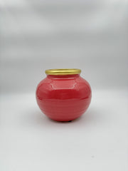 Dark Pink Ceramic Vase, Water-Sealed, Raz Imports