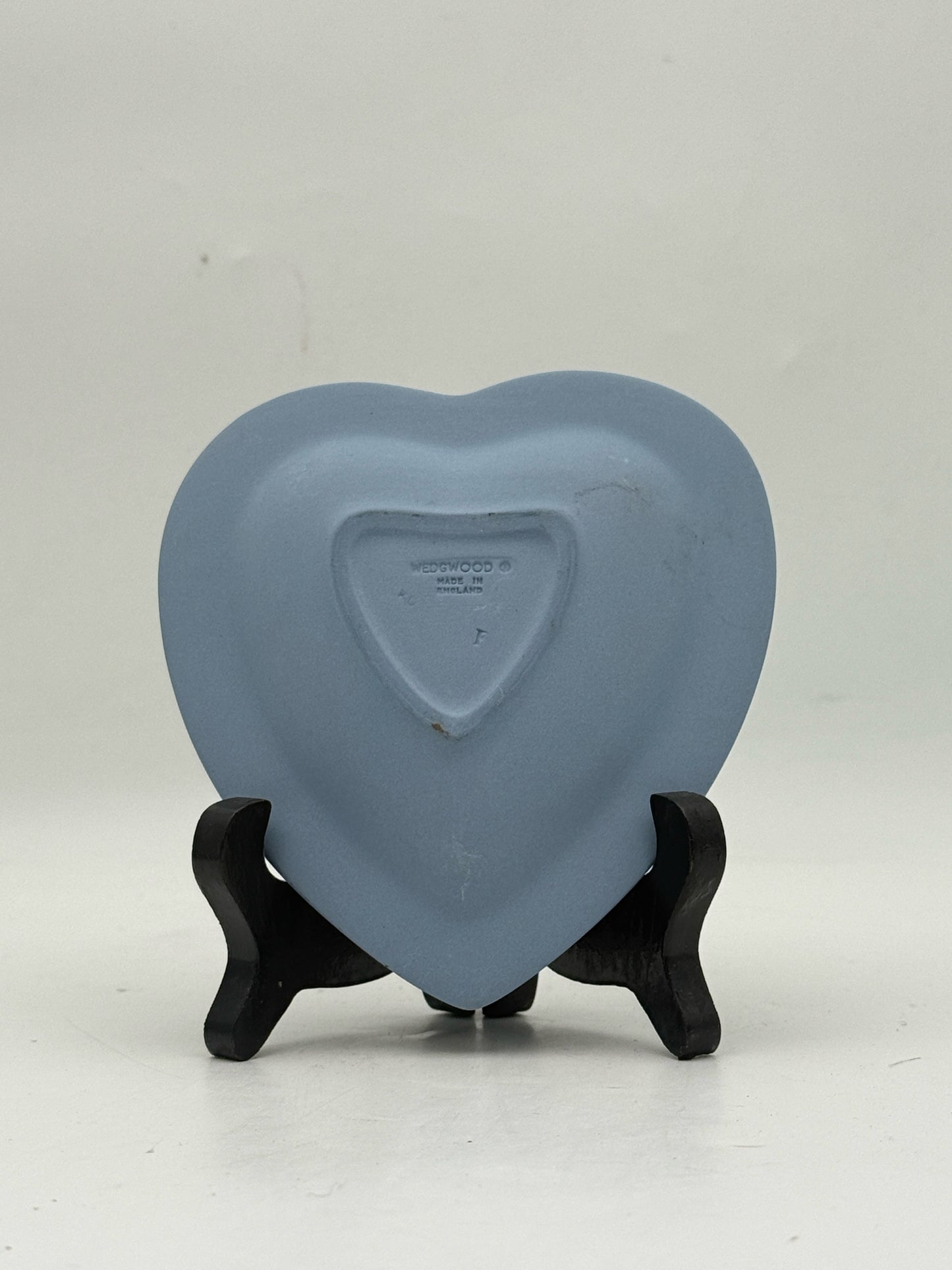 Wedgwood Blue Jasperware Heart Shaped Trinket Dish