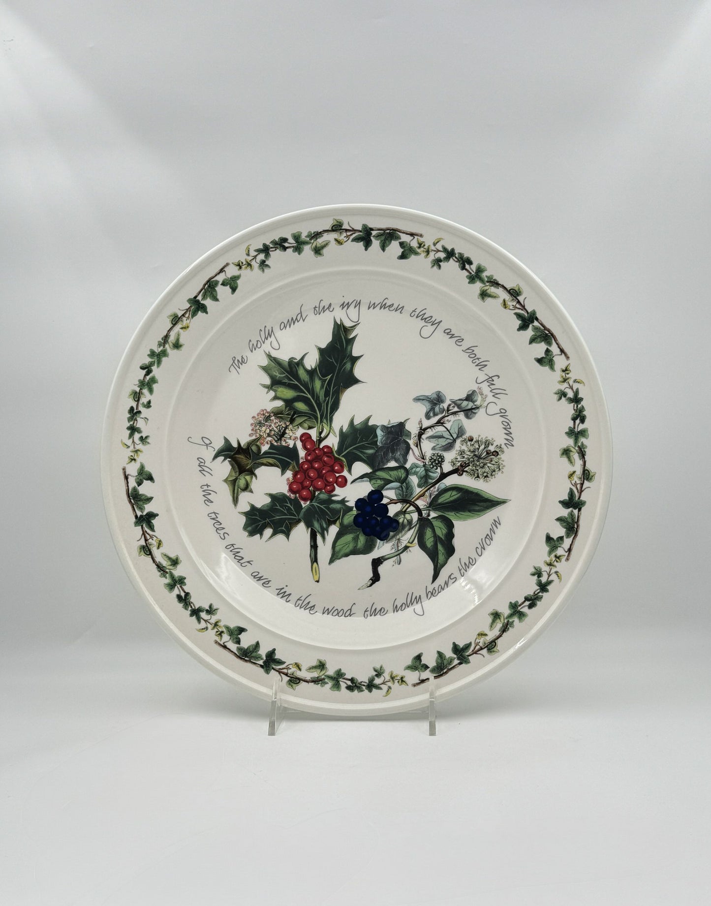 Portmeirion The Holly & The Ivy Platter Round Christmas Platter
