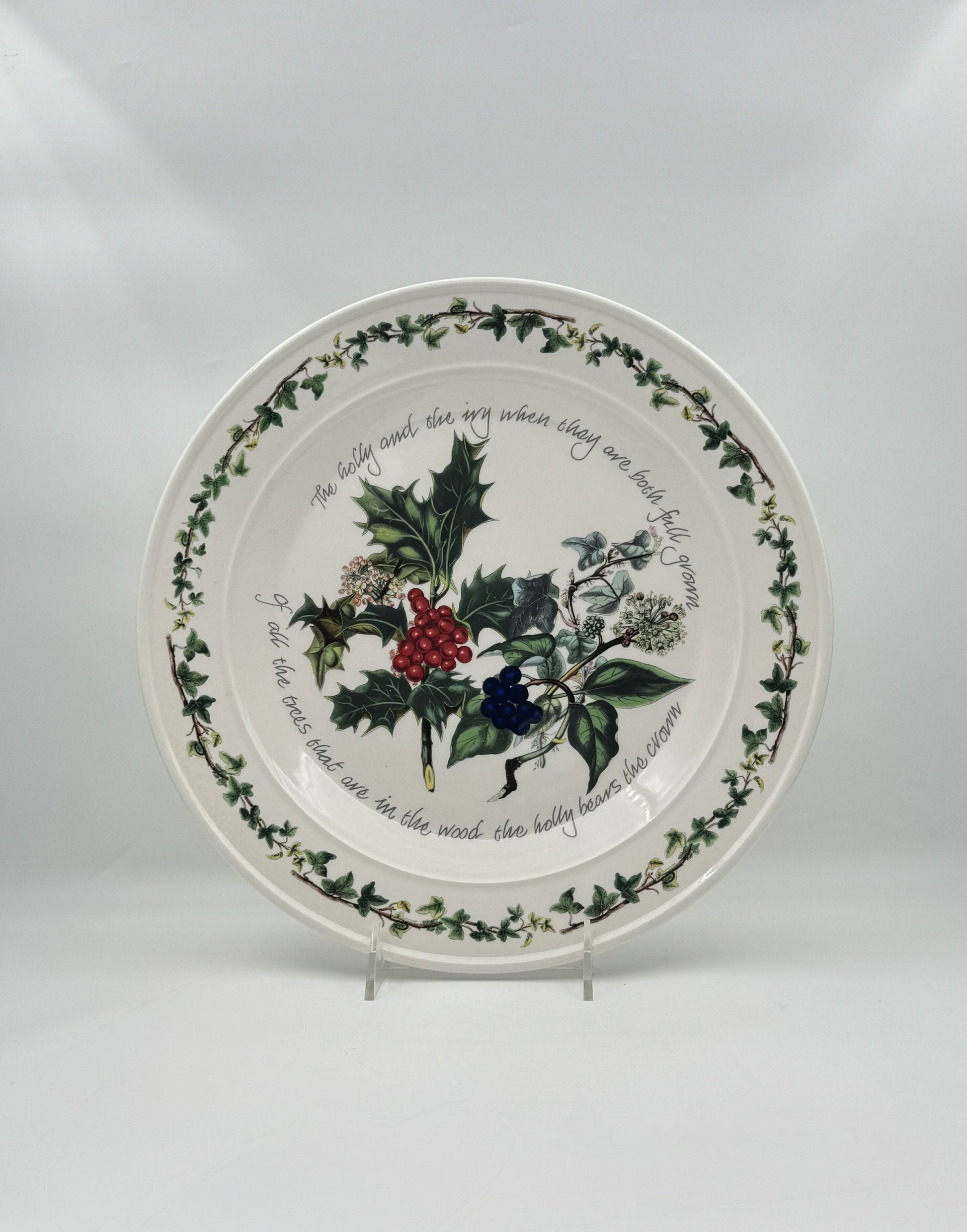 Portmeirion The Holly & The Ivy Platter Round Christmas Platter