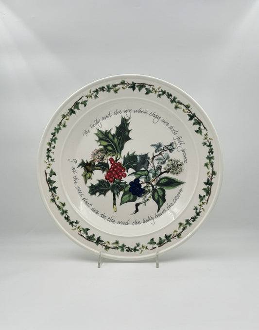 Portmeirion The Holly & The Ivy Platter Round Christmas Platter