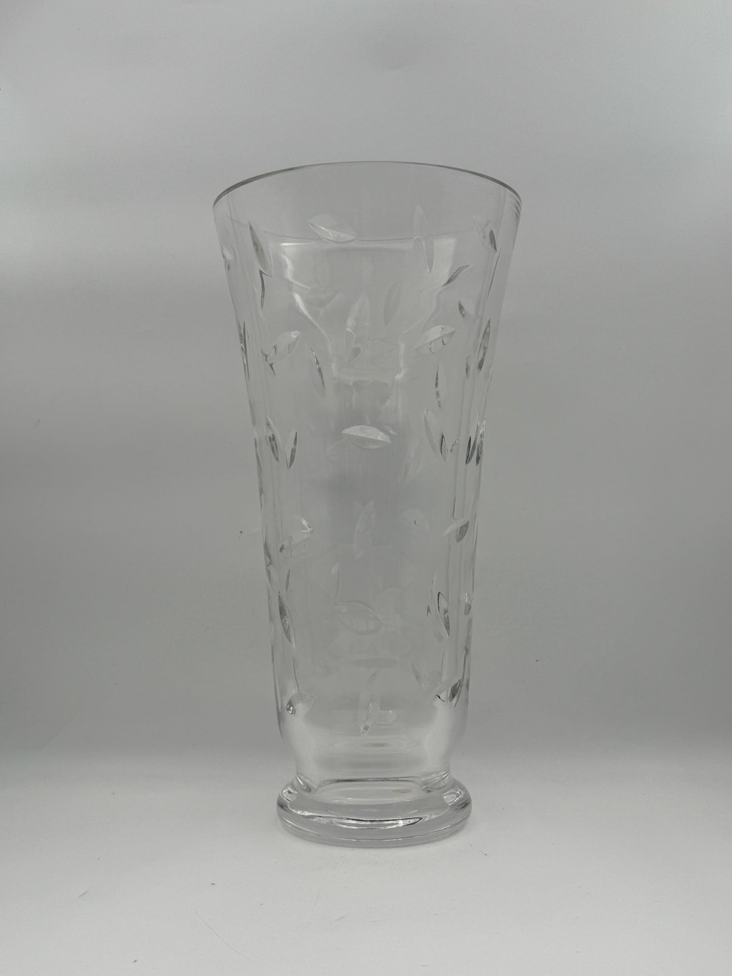 Tiffany & Co Large Cut Crystal Vine Vase