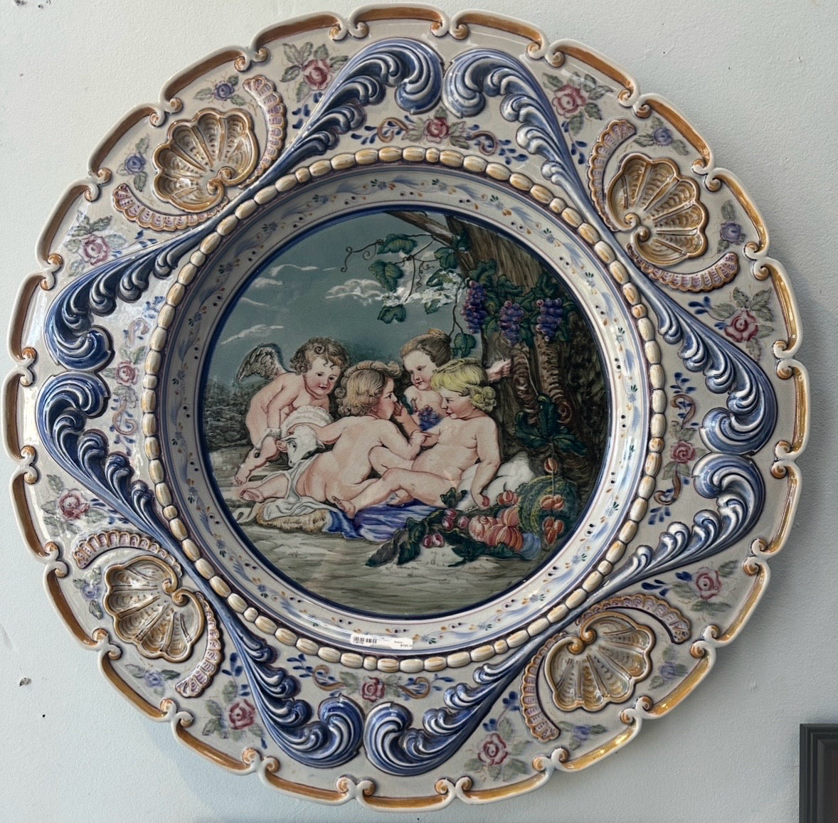 Handpainted Portuguese Ceramic Plaque