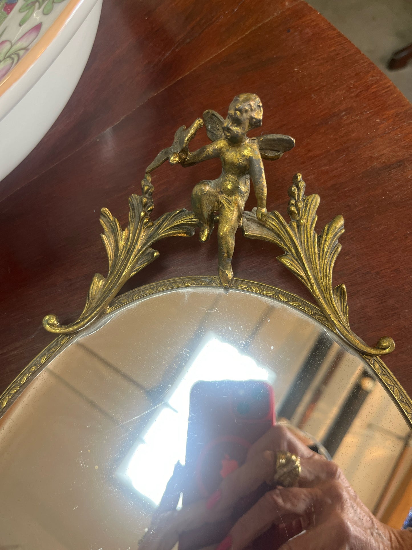 Vintage Mirror Vanity Tray