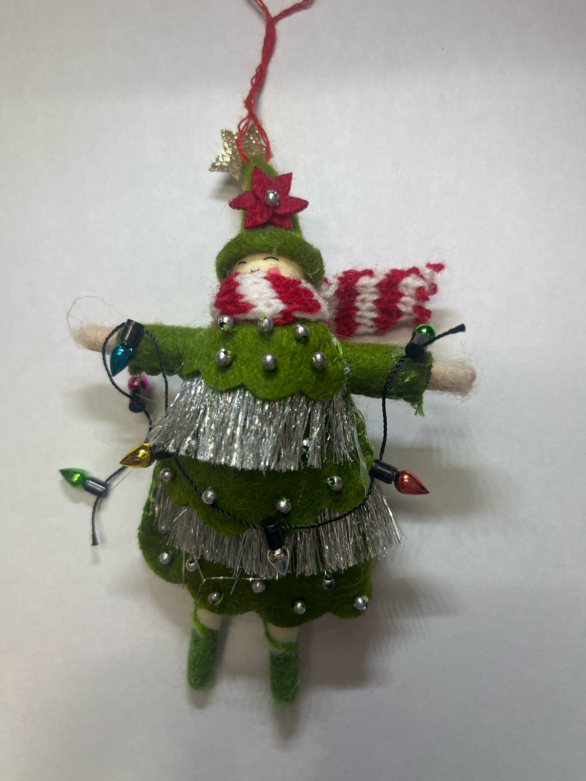 Pixir Ornamrnt in Christmas Tree clothes