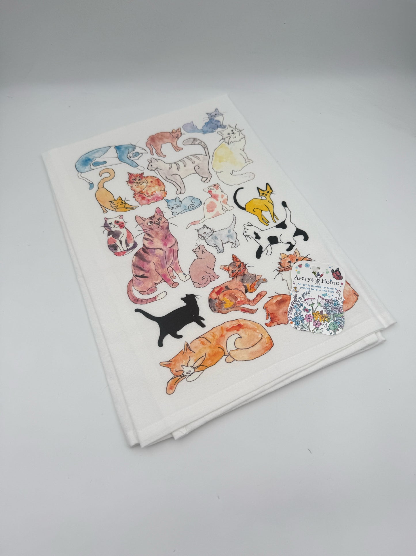 Avery's Home Cat Breed Decorative Towel