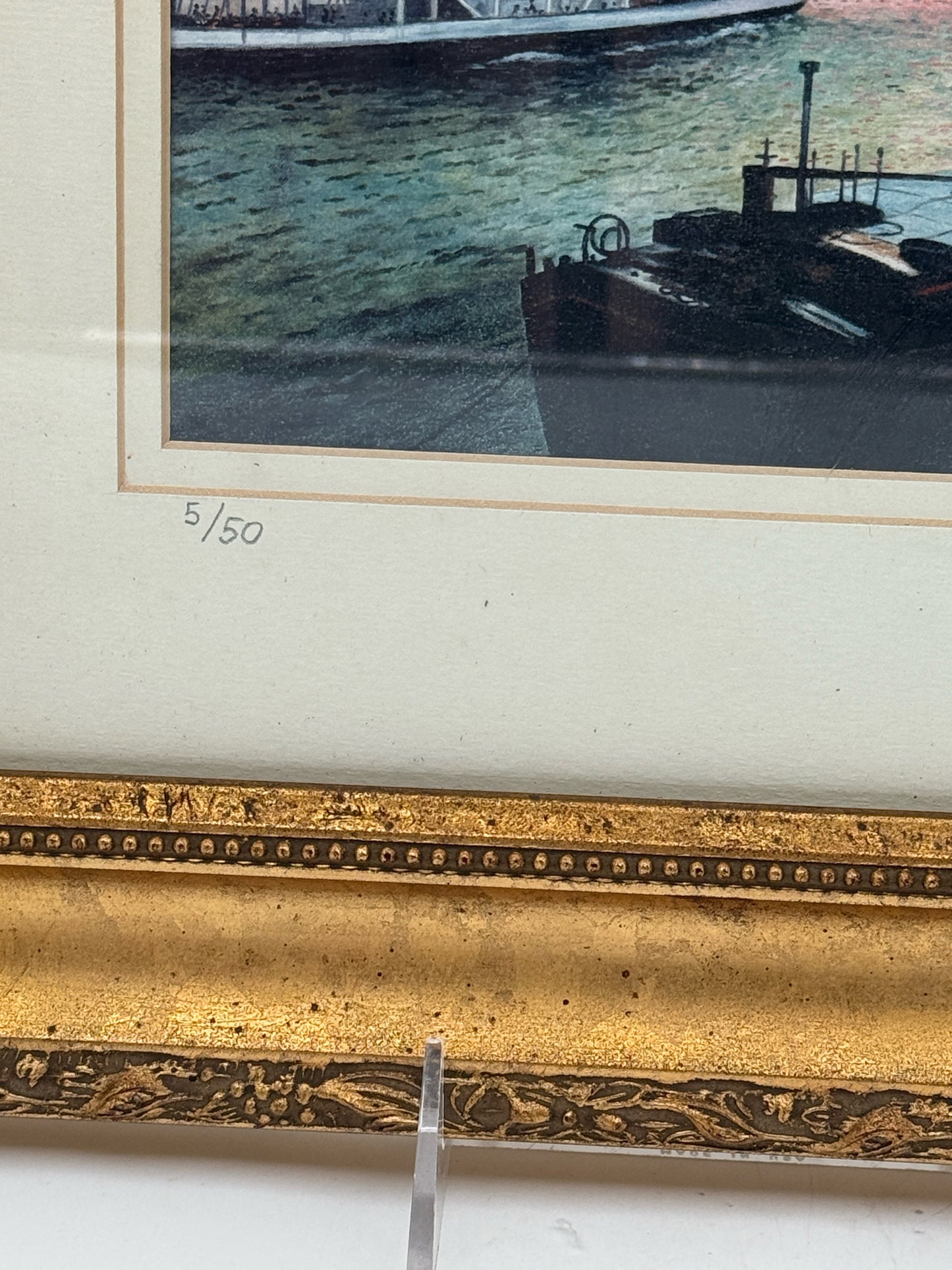Signed And Framed Paris France Cityscape Print