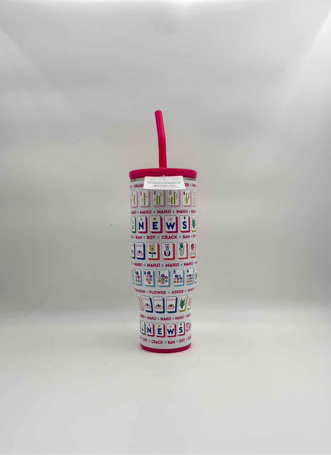 Mahjong Mega Mug 30oz Insulated Water Bottle Cup Stainless Tumbler
