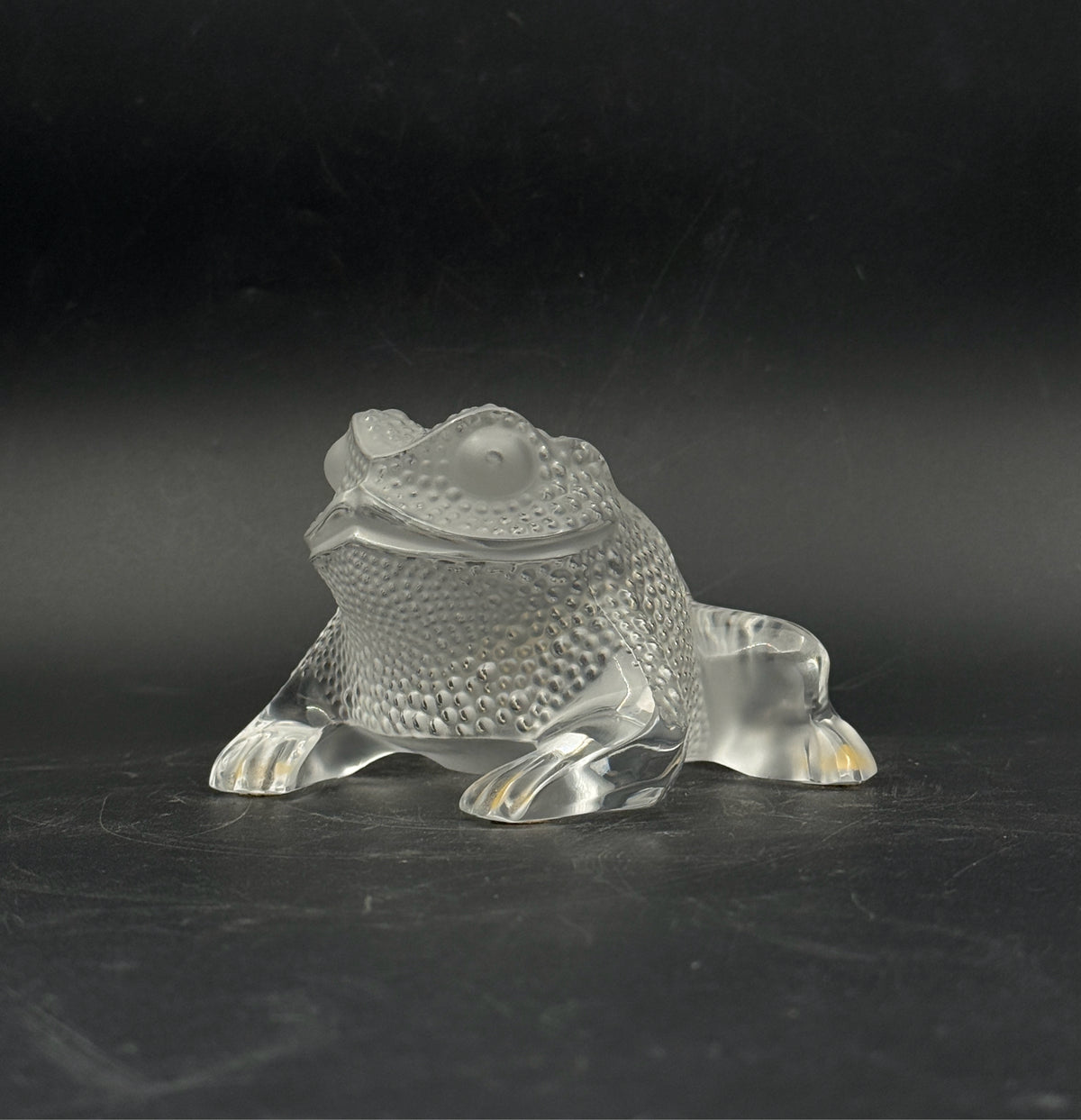 Lalique "Gregoire" Crystal Frog
