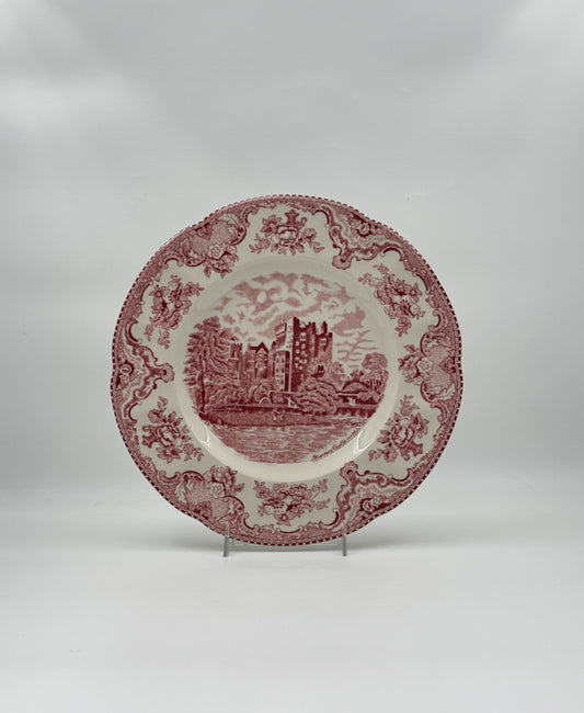 Johnson Bros. Old Britain Castles Plate – Pink Transferware