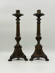 Pair Of Antique Candlesticks