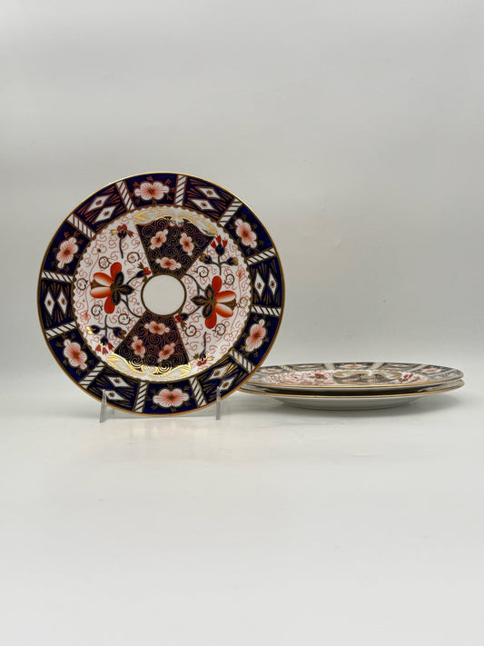 Royal Crown Derby Traditional Imari Cake/Dessert Plates- Set Of 3
