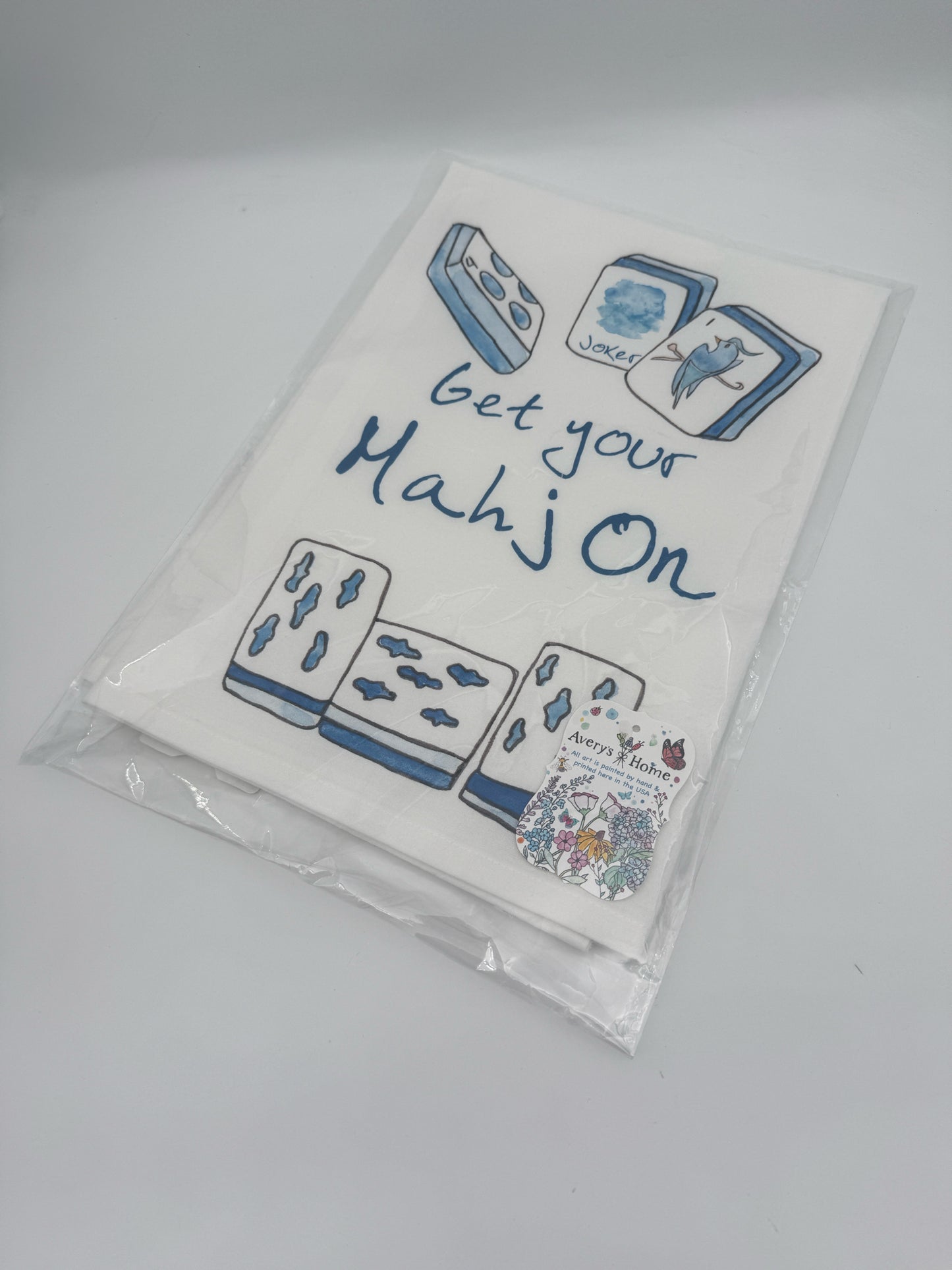 Get Yout Mahj On Mahjong Decorative Towel