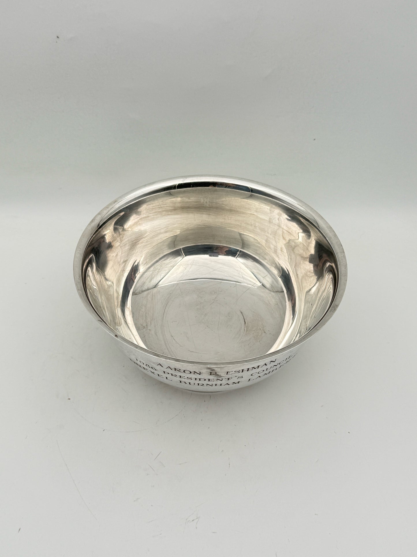 Tiffany & Co Sterling Silver Engraved President's Council Bowl