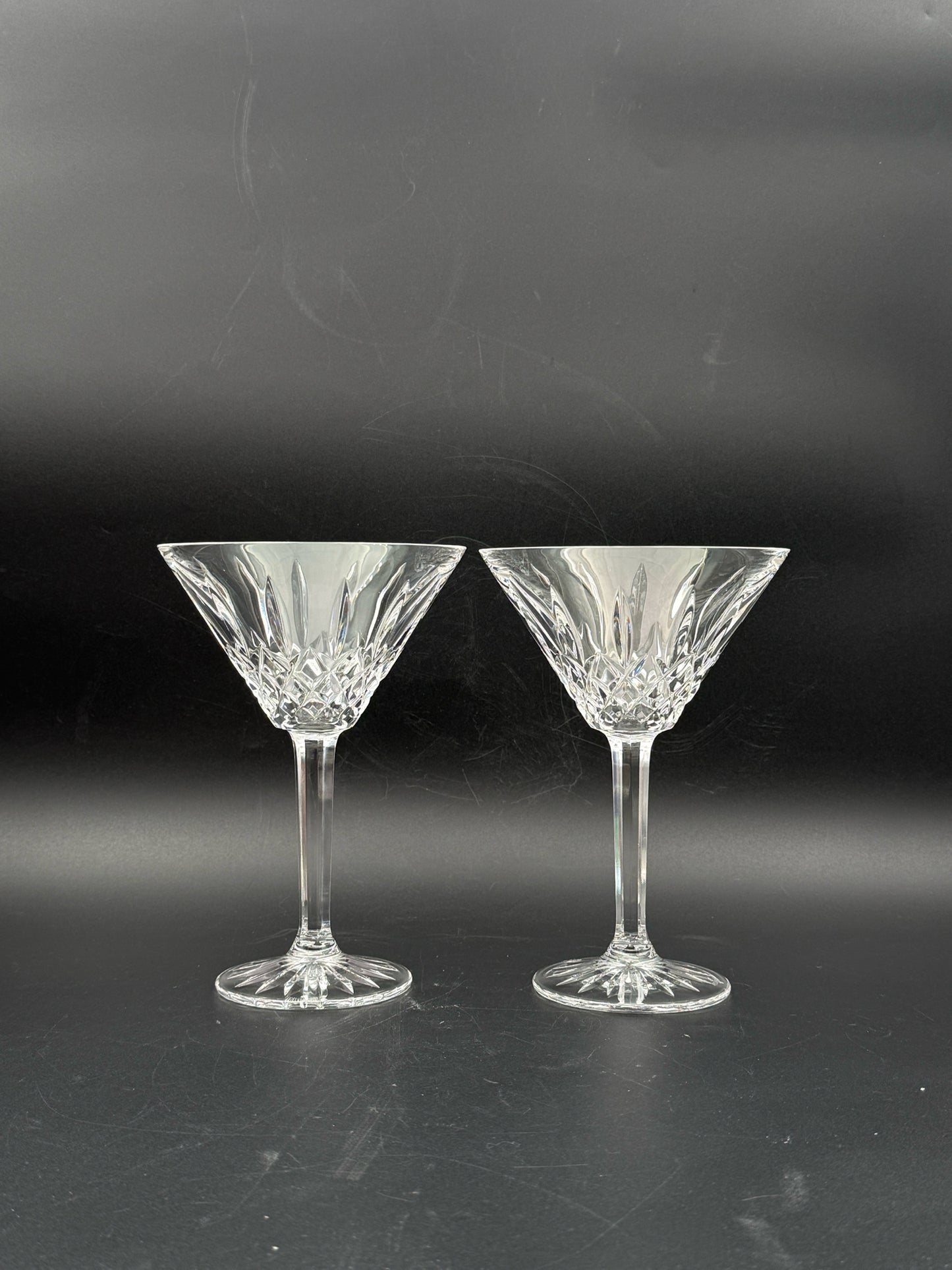 Waterford Crystal Lismore Martini Glasses- Set Of 2
