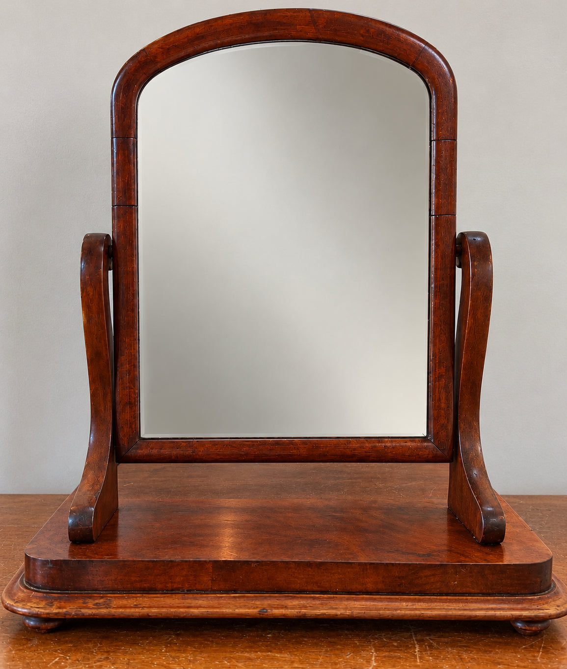 Mahogany Swivel Tabletop Mirror- In Store Pickup Only
