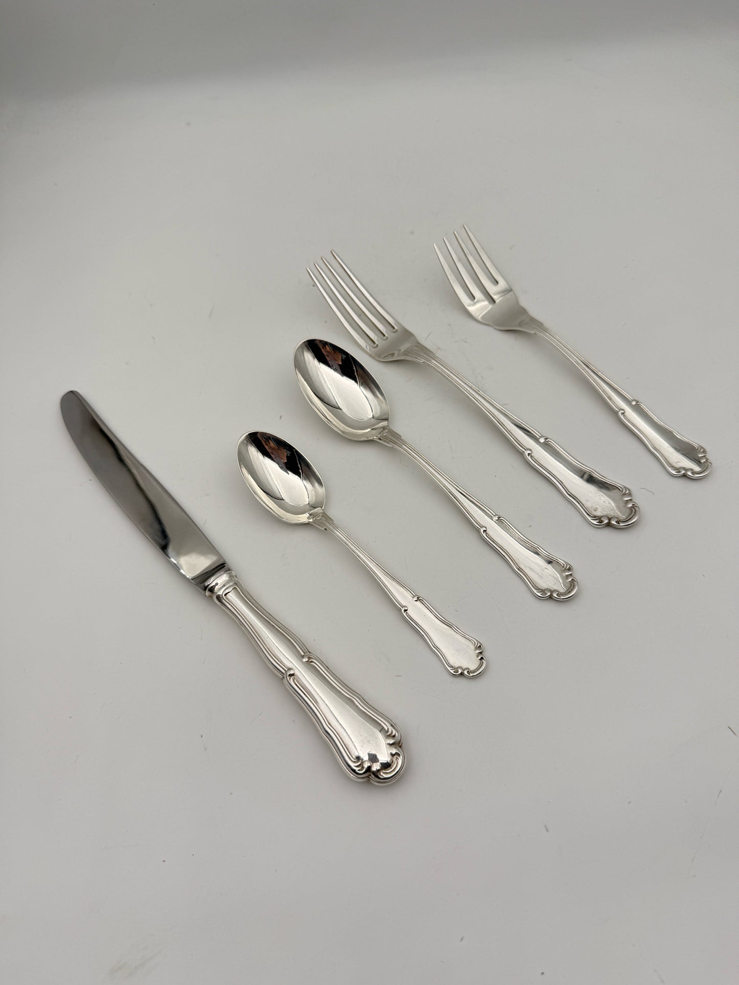 Wallace Sterling Silver 10 Person Flatware Set And 3 Serving Pieces- 53 Pieces