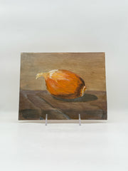 Oil On Board Still Life Of An Onion By Kaye Allan Johnson